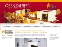 Tablet Screenshot of ofenzauber.de